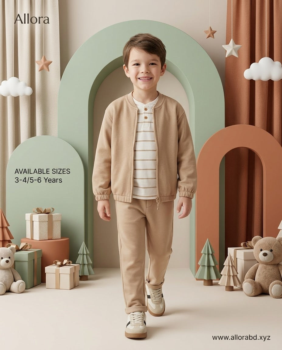 3-4/5-6 Years LCW kids Printed Sweatshirt & Trouser Set Available in stock