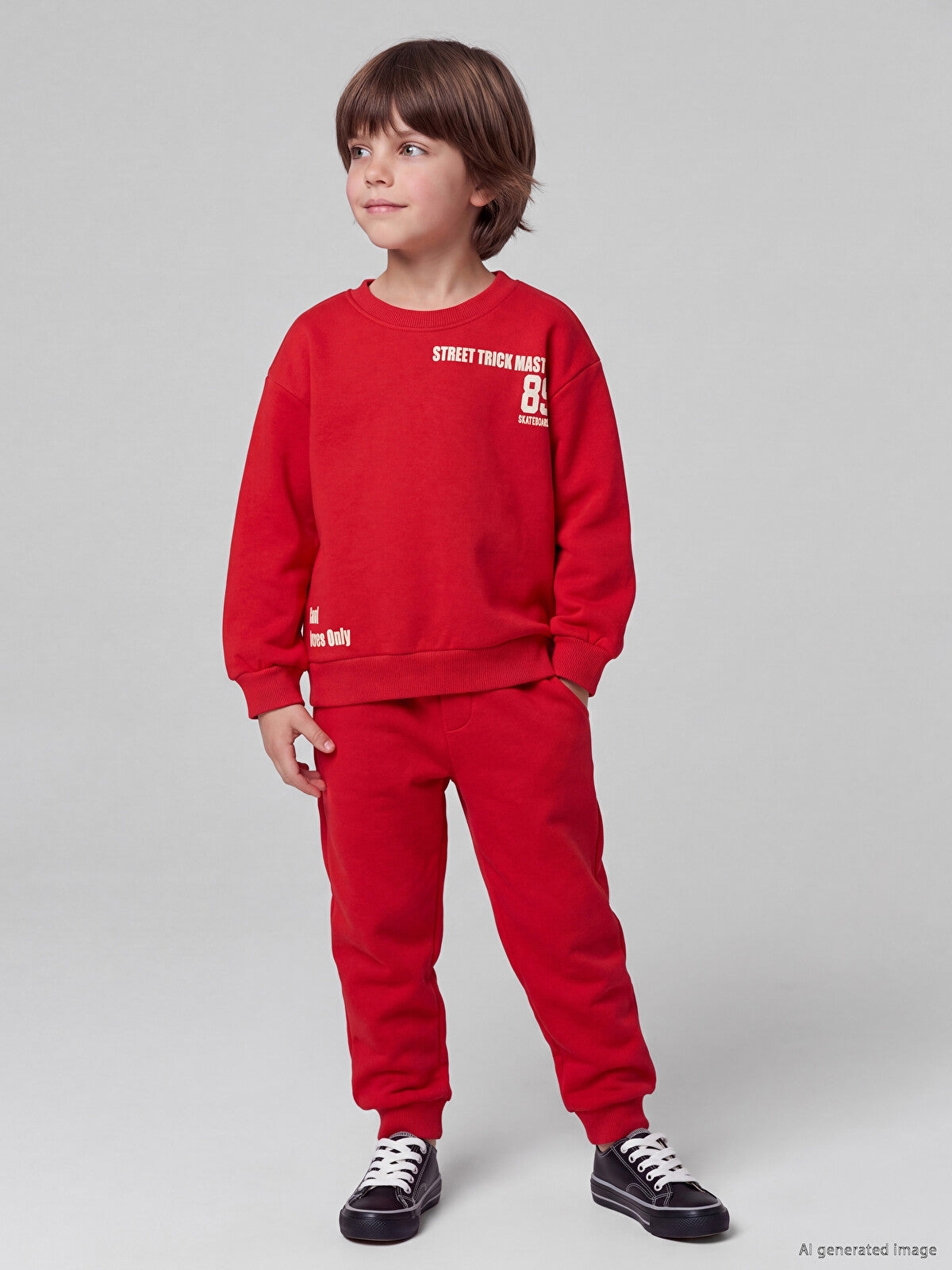 3-4/5-6 Years LCW kids Printed Sweatshirt & Trouser Set Available in stock