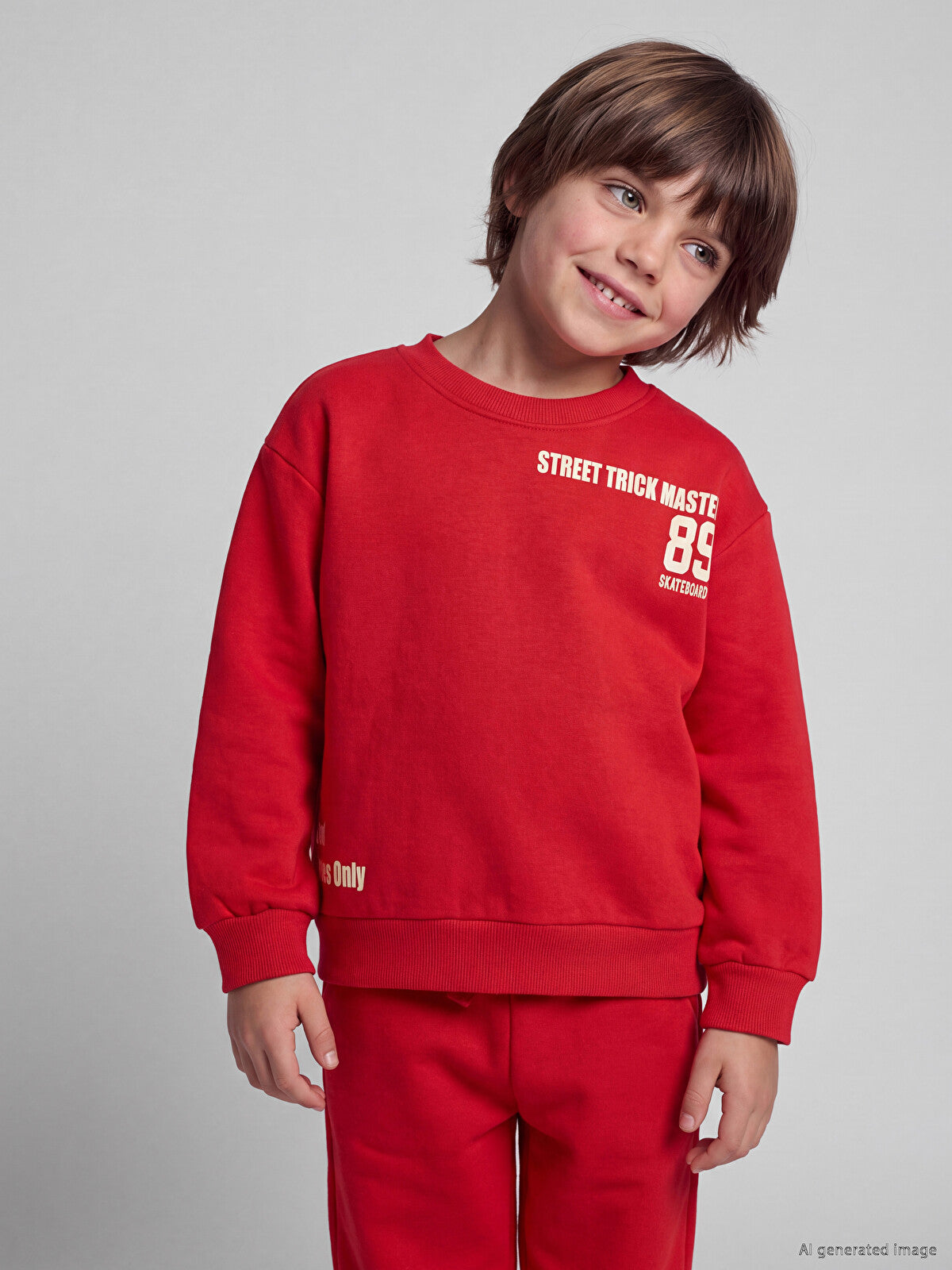 3-4/5-6 Years LCW kids Printed Sweatshirt & Trouser Set Available in stock