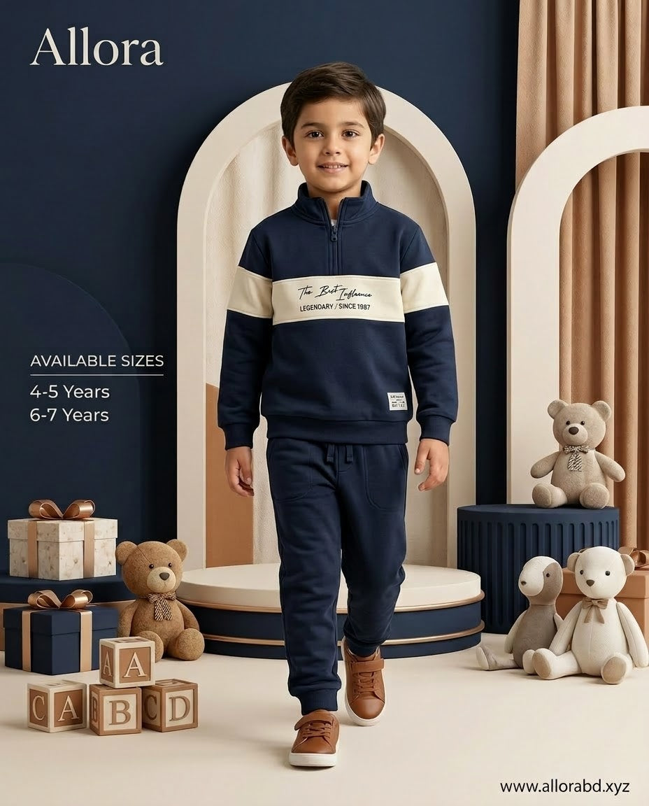 4-5/6-7 Years LCW kids Printed Sweatshirt & Trouser Set Available in stock