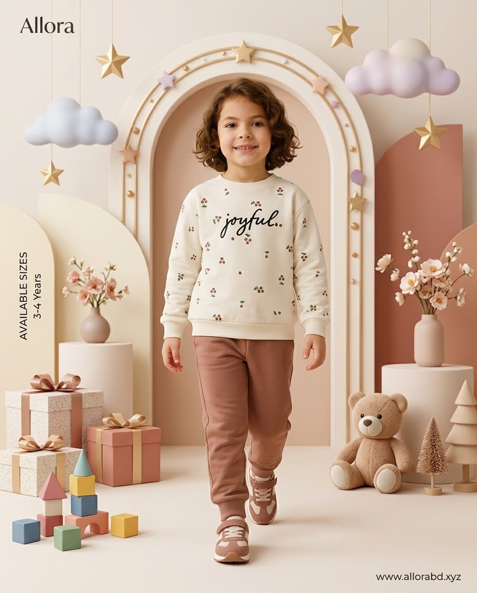 3-4 Years LCW kids Printed Sweatshirt & Trouser Set for Girls Available in stock