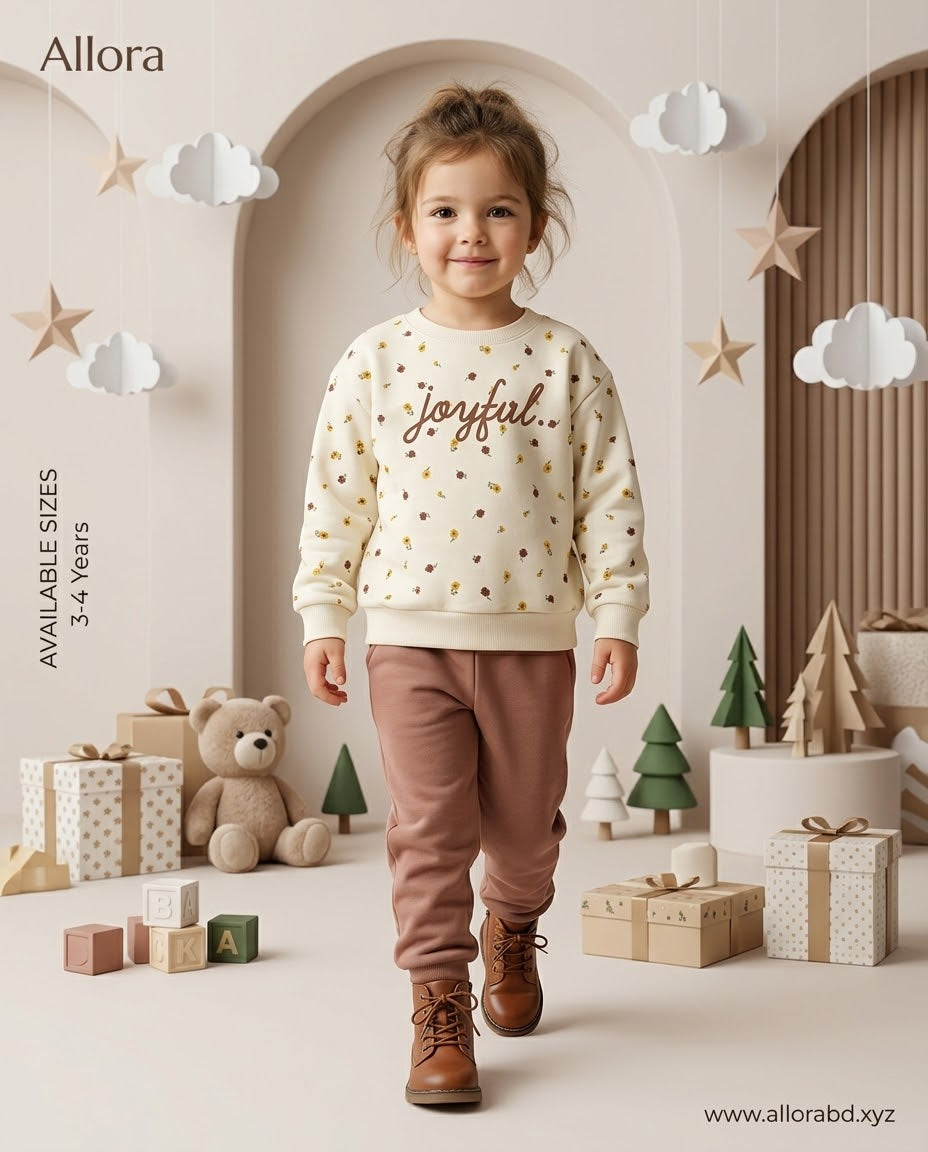 3-4 Years LCW kids Printed Sweatshirt & Trouser Set for Girls Available in stock