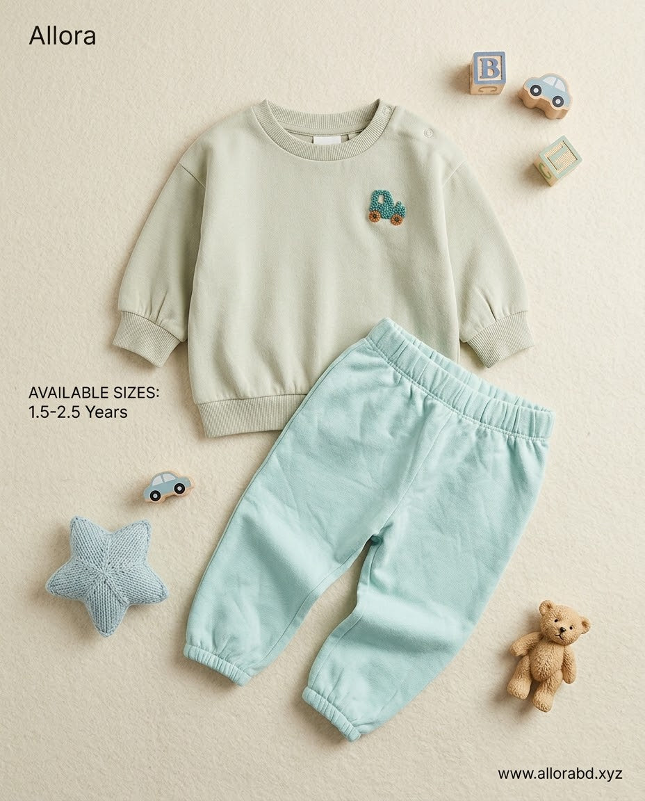 1.5-2.5 Years Next kids Printed Sweatshirt & Trouser Set for Boys' Available in stock