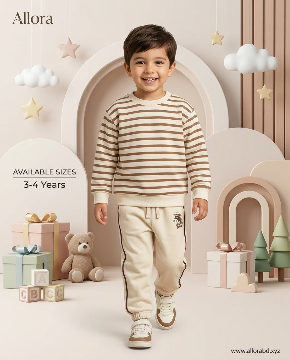 3-4 Years Next kids Printed Sweatshirt & Trouser Set for Boys' Available in stock