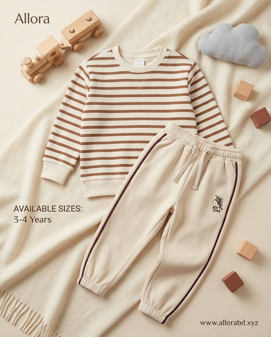 3-4 Years Next kids Printed Sweatshirt & Trouser Set for Boys' Available in stock