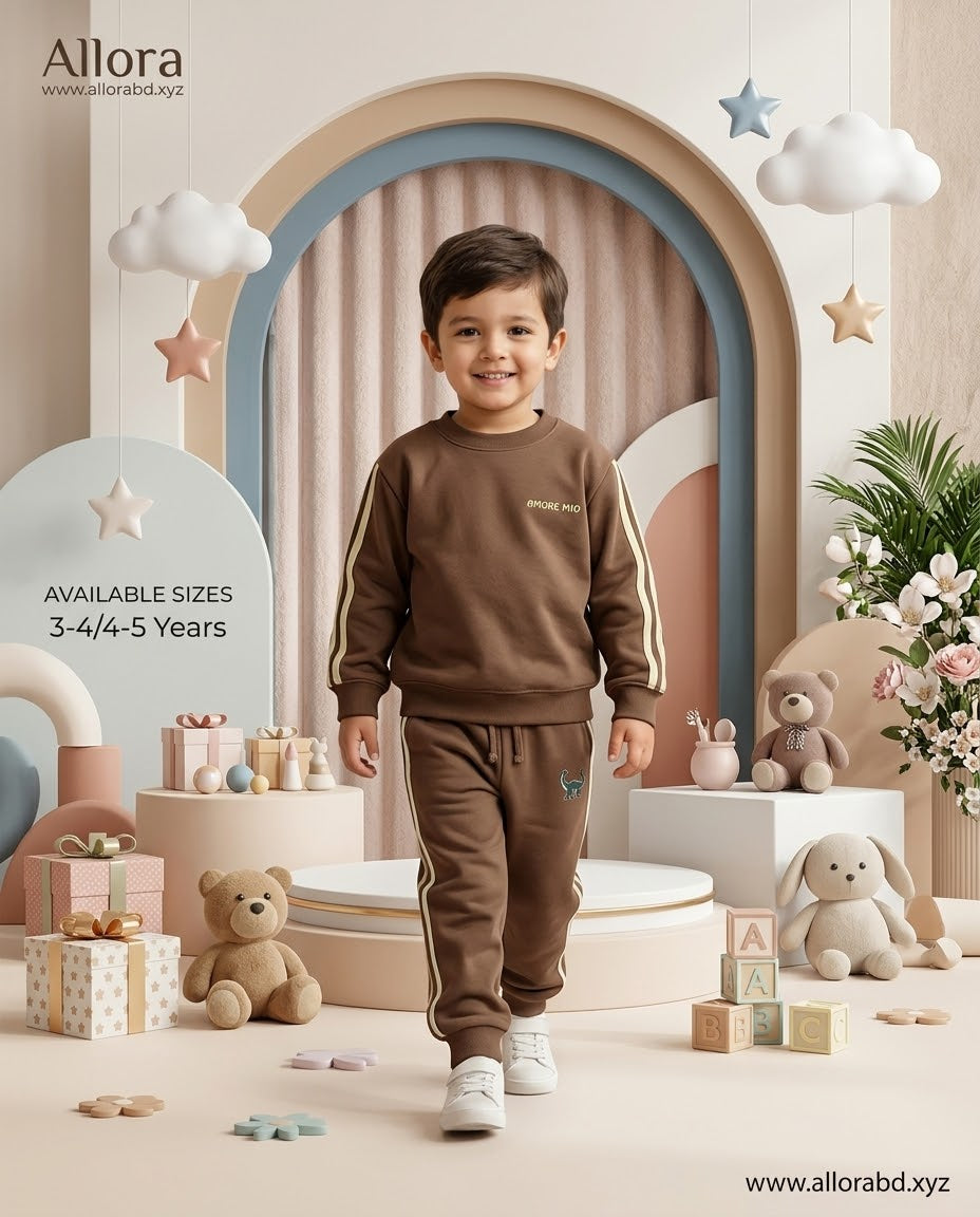 3-4/4-5 Years LCwaikiki kids Printed Sweatshirt & Trouser Set for Boys' Available in stock