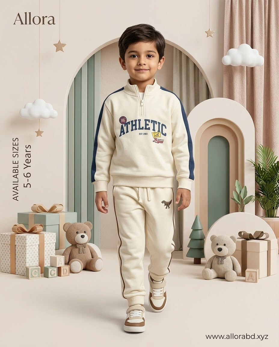 5-6 Years LCwaikiki kids Printed Sweatshirt & Trouser Set for Boys' Available in stock