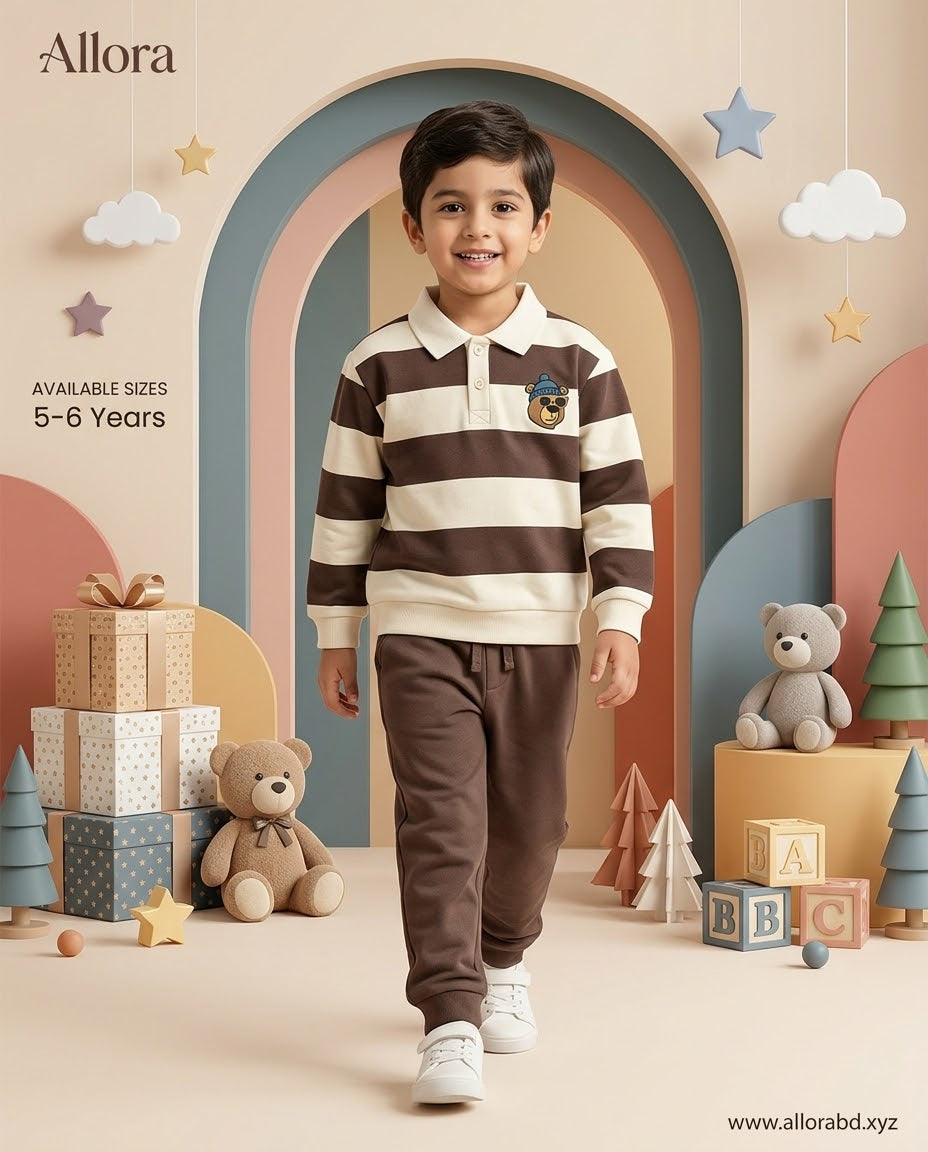 5-6 Years LCwaikiki kids Printed Sweatshirt & Trouser Set for Boys' Available in stock