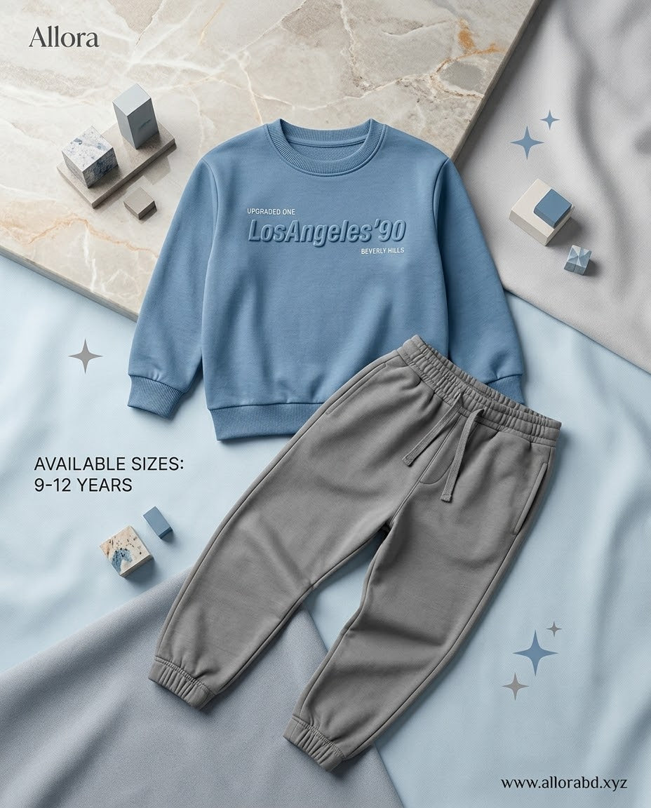 9-12Years LCwaikiki Boy Printed Sweatshirt & Trouser Set for Boys' Available in stock