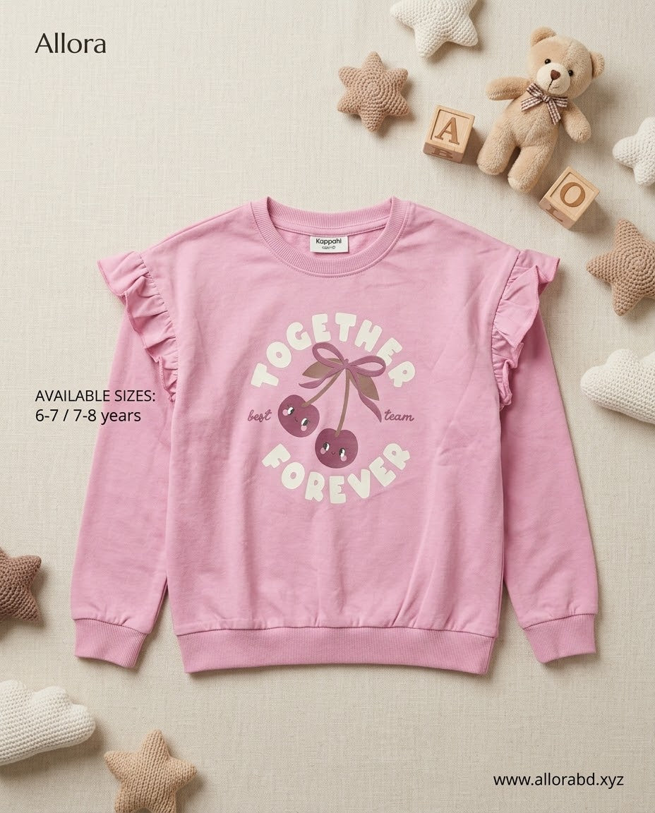 6-8 Years Girls Sweatshirt Available in stock