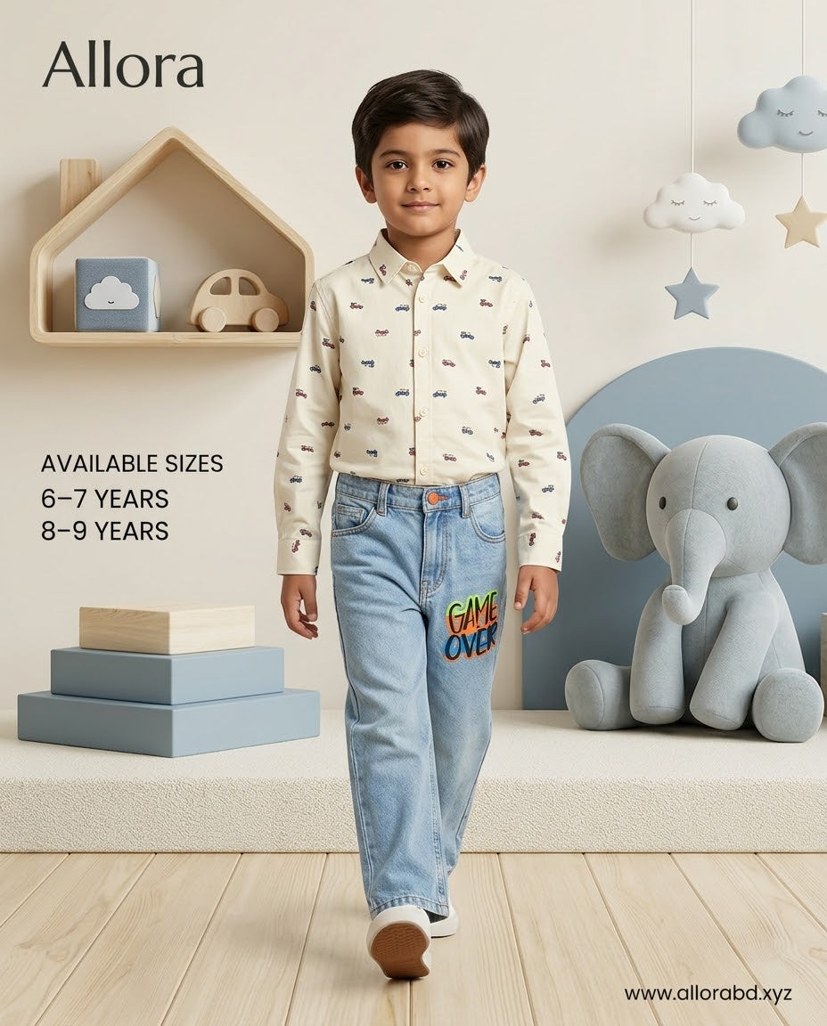 7-8 Years Imported Shirt & Pant set for boys' Available In Stock