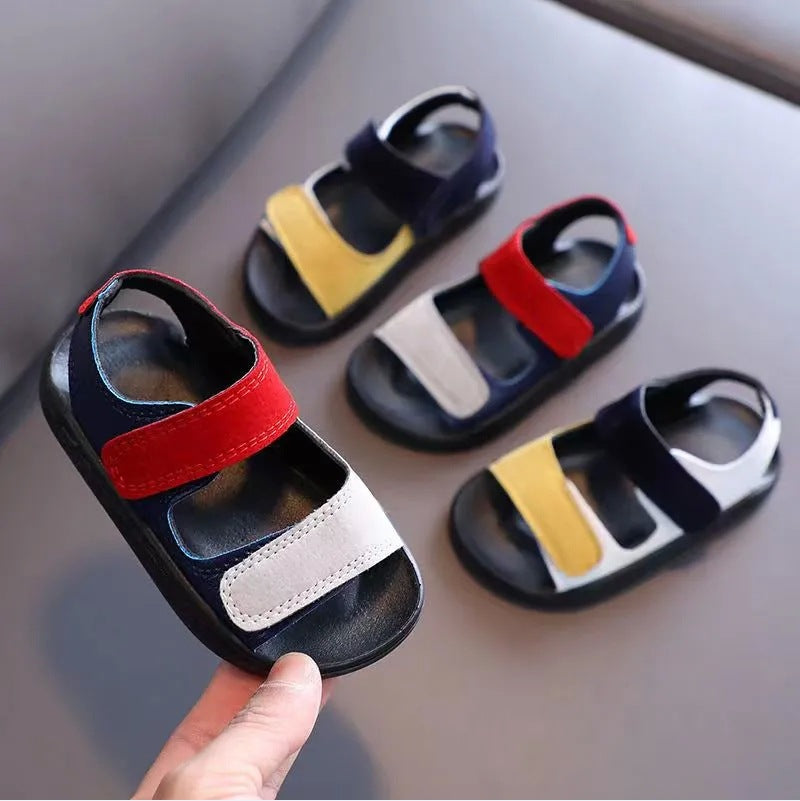 Kids Sandals Summer Fashion Boys Beach Sandals Non-slip First Walkers