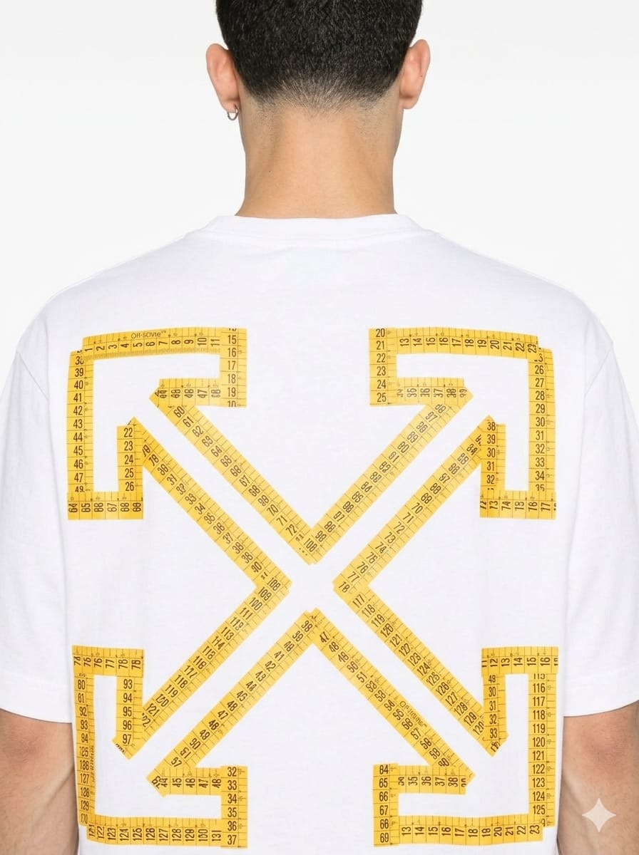 Off-White™ Tape Arrow Short Sleeve T-Shirt — Imported From Italy
