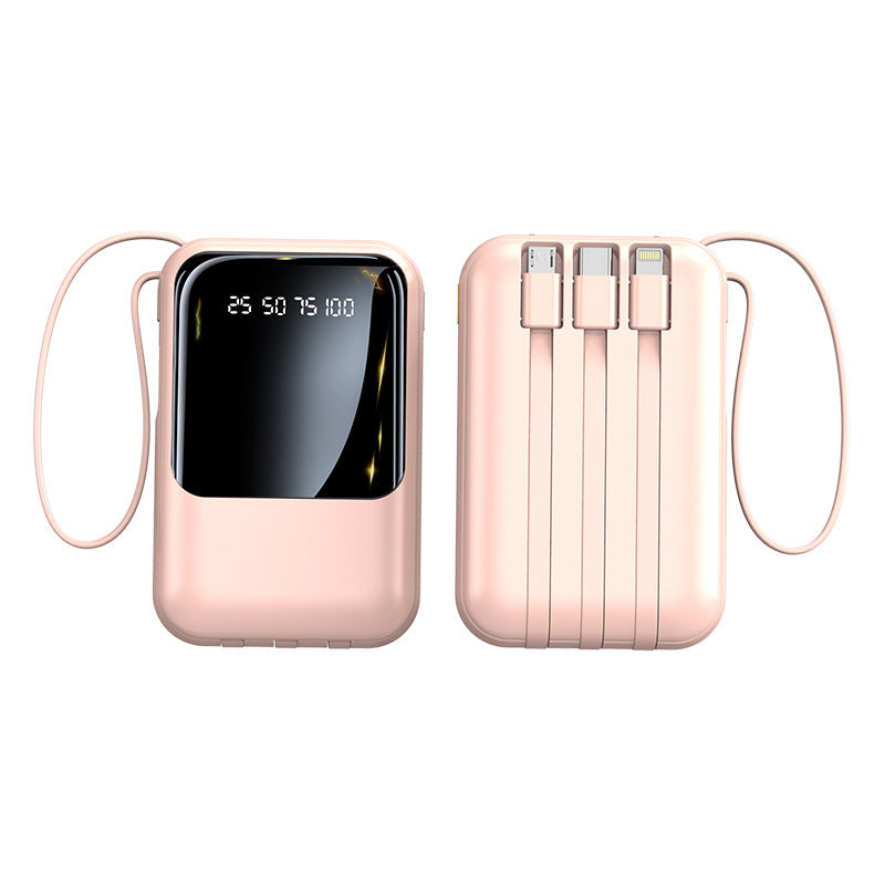 Small Super Fast Charge With Cable Power Bank
