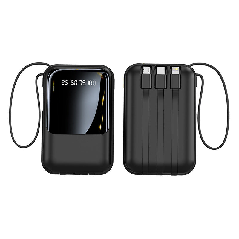 Small Super Fast Charge With Cable Power Bank