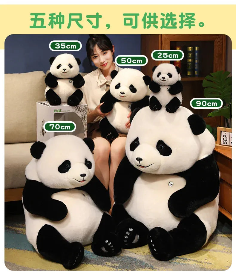 Adorable Base Simulation Lifelike Giant Panda FuBao Plush Toys Kawaii Stuffed Animals Soft Bears Baby Appease Doll Gifts