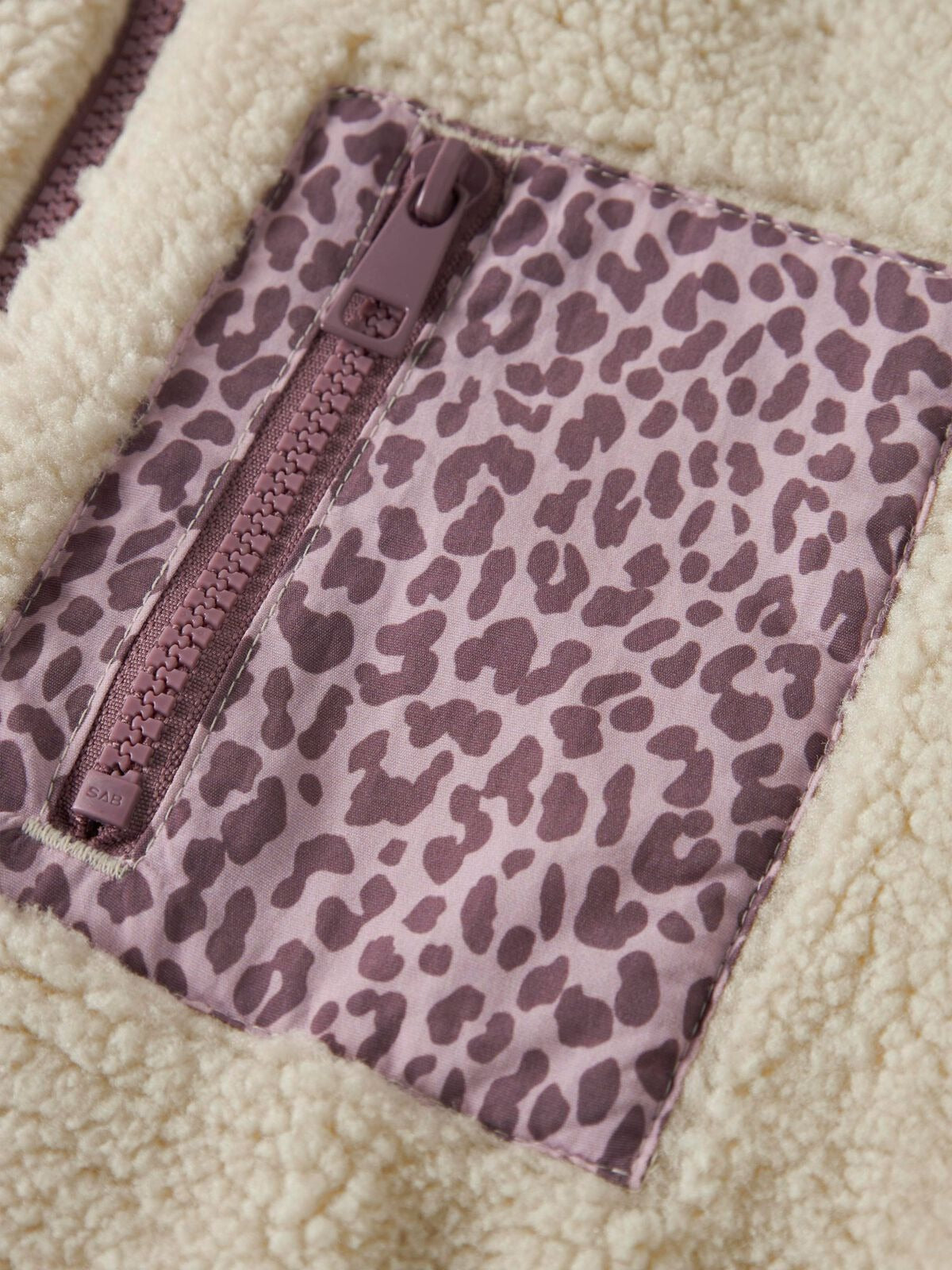 name it kids  LEOPARD TEDDY JACKET (6/7/8 years) -Available in Stock