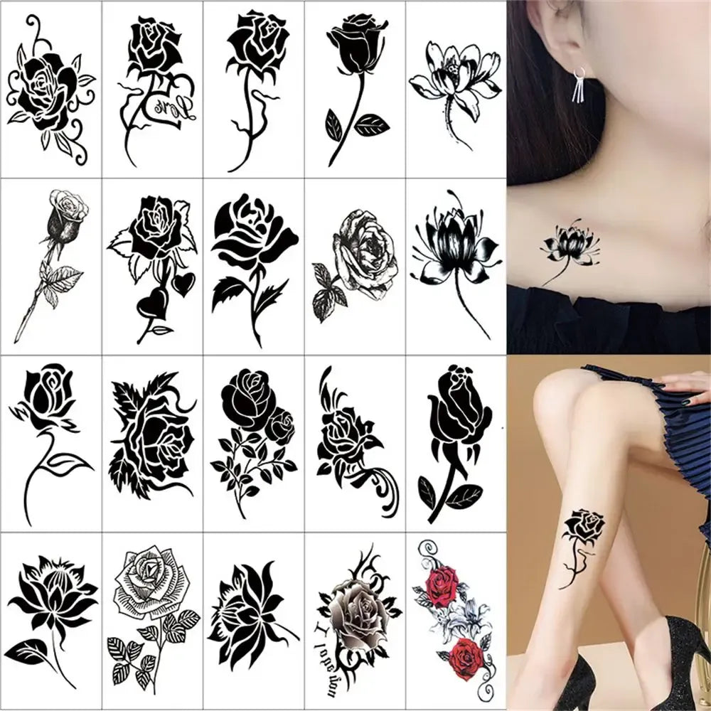 Fashion Butterfly Women Tattoos Body Art Stickers Waterproof Tattoo Stickers Temporary