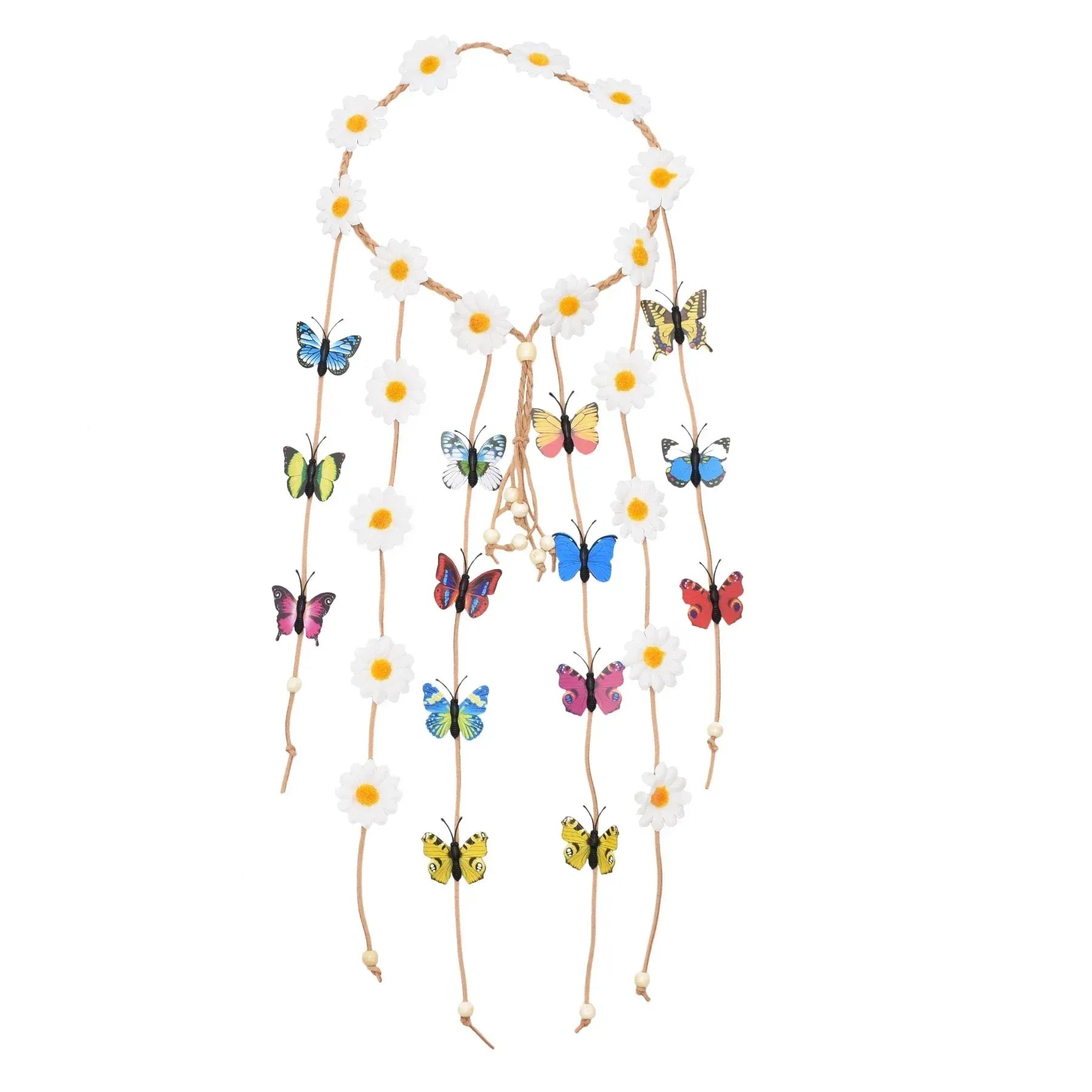 Gypsy Fashion Beautiful Boho Style Feather Headband Headdress Tribal Hair Feather Rope Headpieces Hippie Party