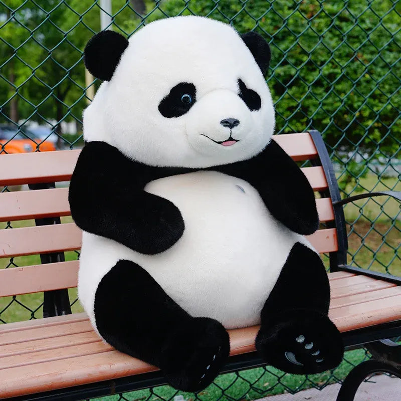 Adorable Base Simulation Lifelike Giant Panda FuBao Plush Toys Kawaii Stuffed Animals Soft Bears Baby Appease Doll Gifts