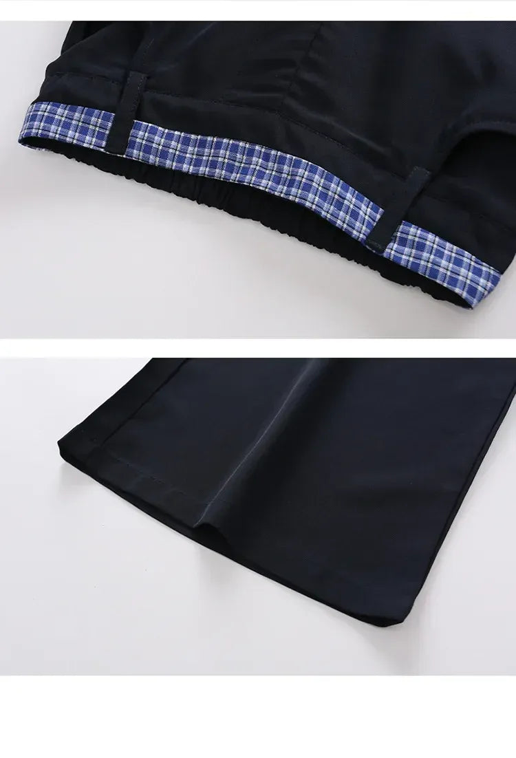 Children Girls Clothing Set Spring Autumn Plaid Long Sleeve Patchwork Shirts + Pants 2pcs School Kids Suit for Teen Girl Clothes