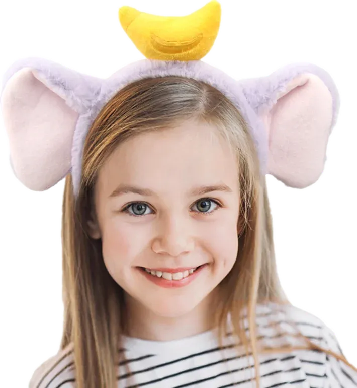 Mickey Mouse Disney Fashion Women Bow Bear Ear Plush Hair Band Cartoon Headband Female Sweet Cute Girls Hairband Hair Accessorie
