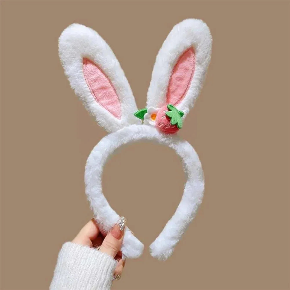 Easter Headband Cartoon-Inspired Party Props Hairband Lolita Cosplay Headwear Playful Rabbit Ear Headband For Themed Parties