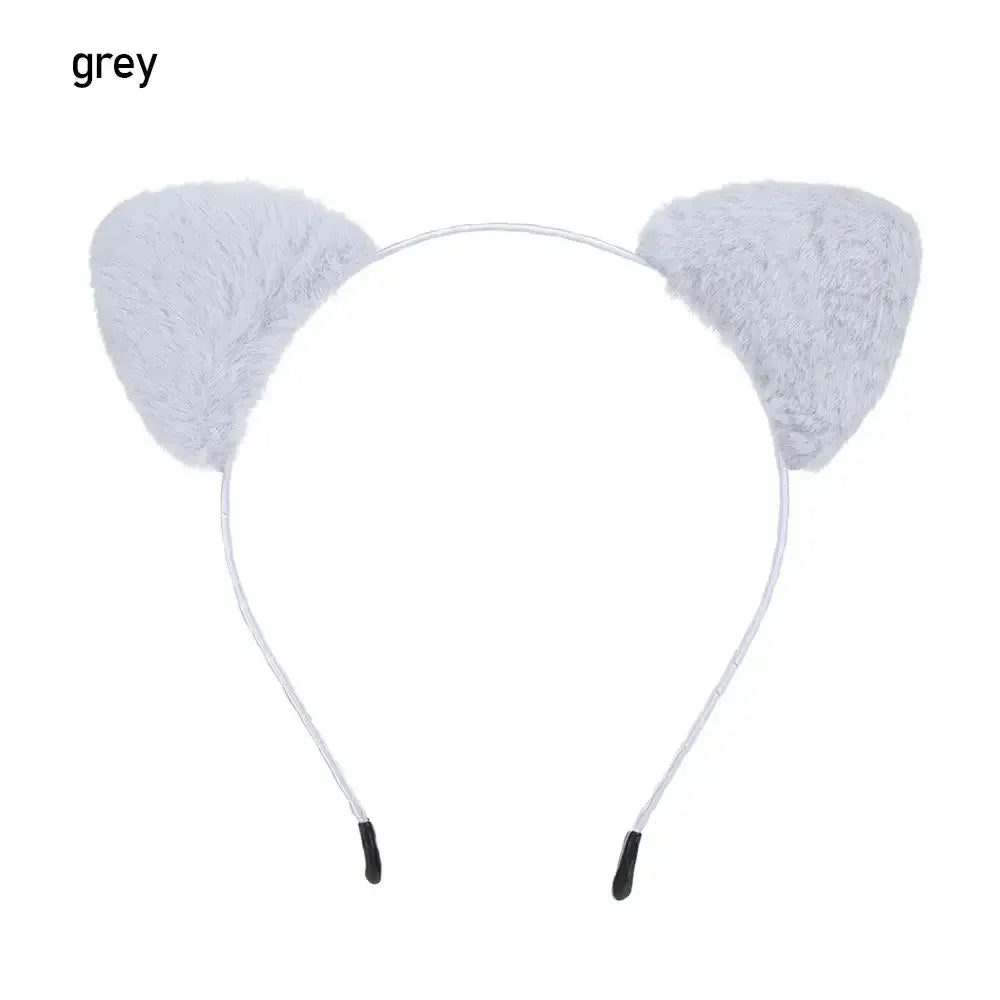 Cute Lace Cat Ears Headband Fancy Dress Hairband Women Girls Cosplay Headwear Masquerade Anime Costume Party