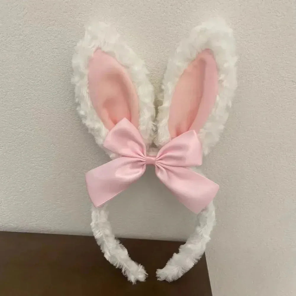 Easter Headband Cartoon-Inspired Party Props Hairband Lolita Cosplay Headwear Playful Rabbit Ear Headband For Themed Parties