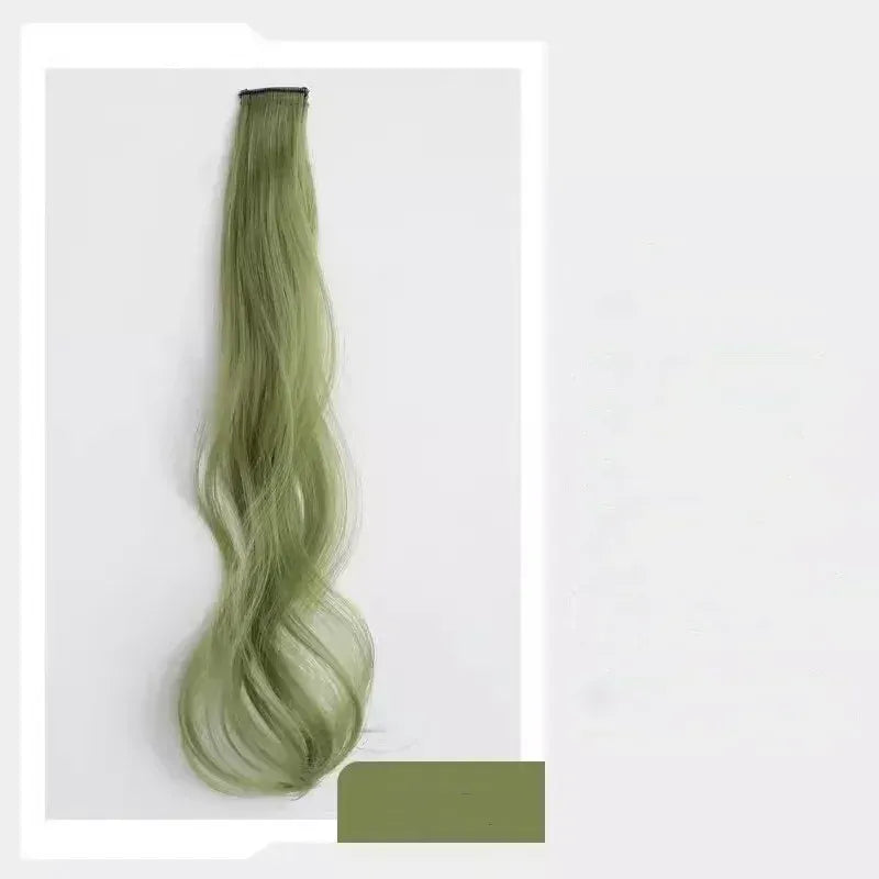 Sweet Kids Girl Wigs Hair Clip Cute Cool Candy Color Braid Wigs Hair Pin Hanging Ears Hair Dyeing Wig Headwear