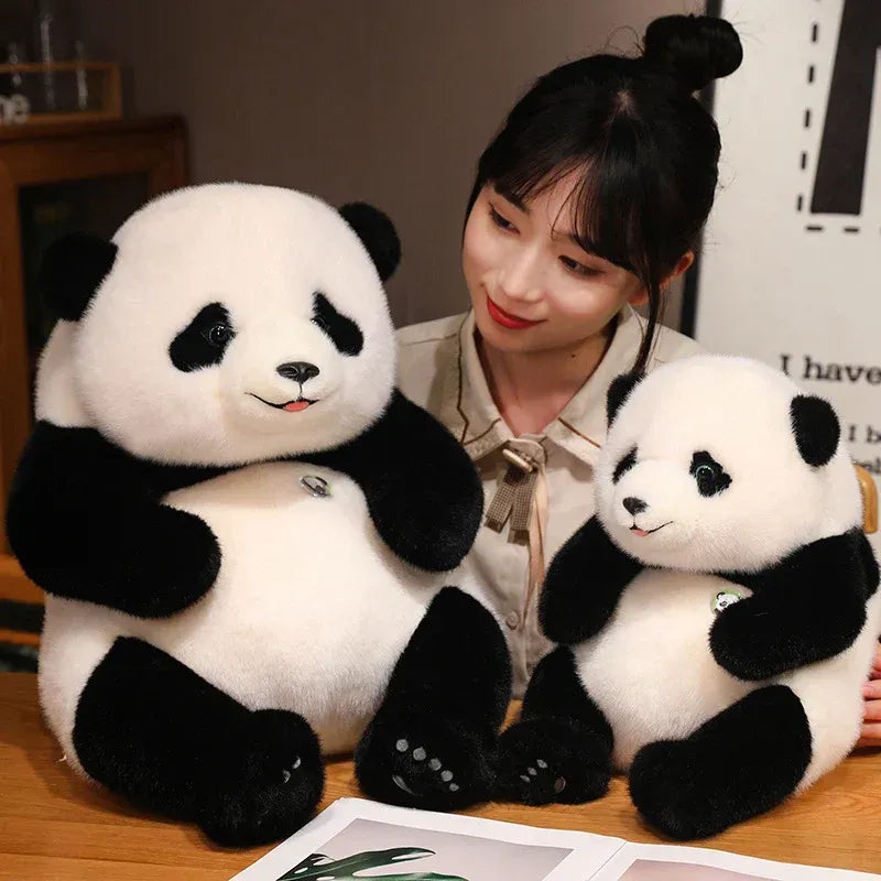 Adorable Base Simulation Lifelike Giant Panda FuBao Plush Toys Kawaii Stuffed Animals Soft Bears Baby Appease Doll Gifts