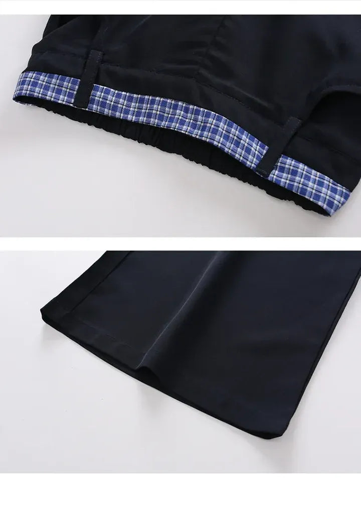 Children Girls Clothing Set Spring Autumn Plaid Long Sleeve Patchwork Shirts + Pants 2pcs School Kids Suit for Teen Girl Clothes