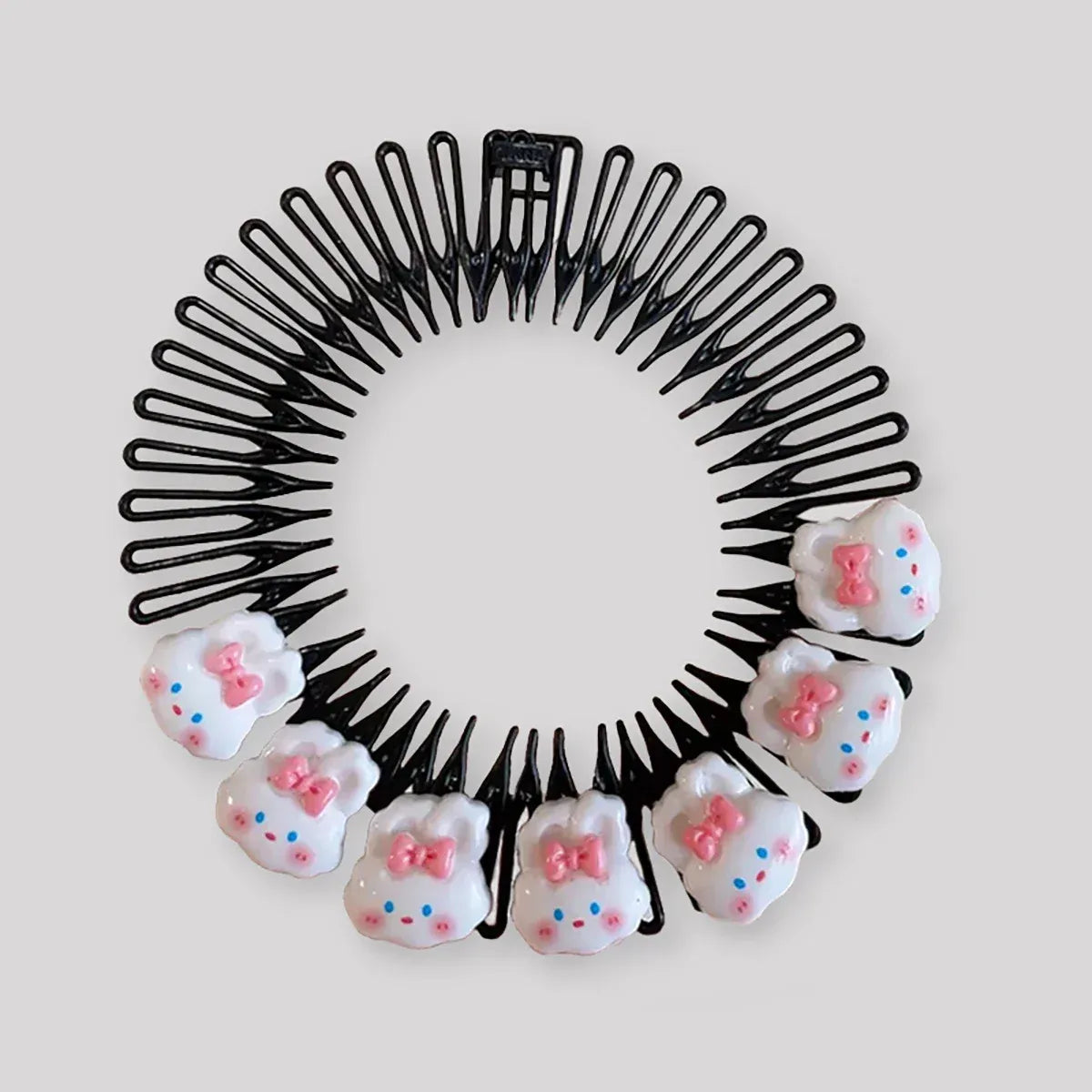 Professional Kids Anti-Frizz Hair Finishing Comb Invisible Circular Headbands for Flyaway Control Girls Cute Hair Jewelry Fixer