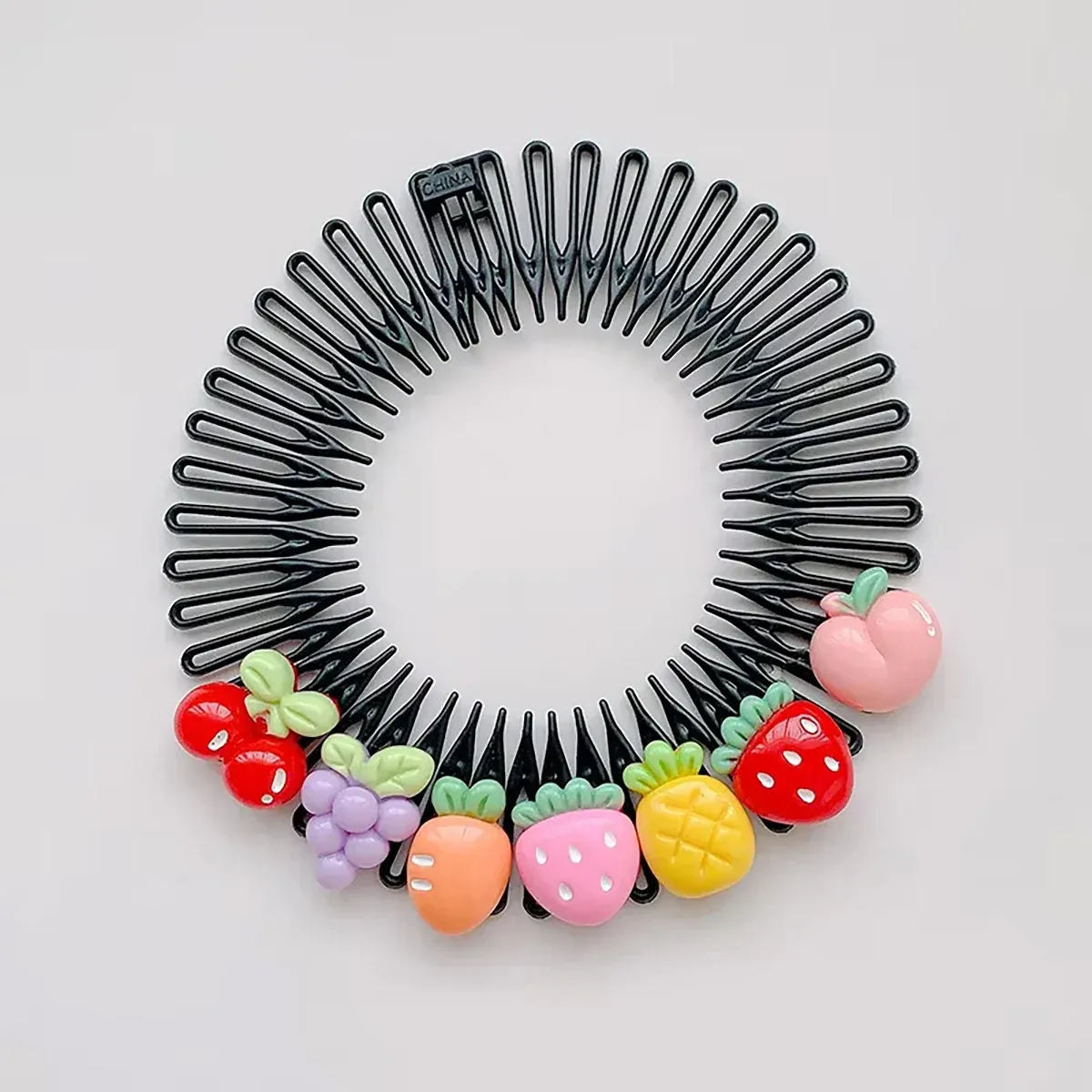 Professional Kids Anti-Frizz Hair Finishing Comb Invisible Circular Headbands for Flyaway Control Girls Cute Hair Jewelry Fixer