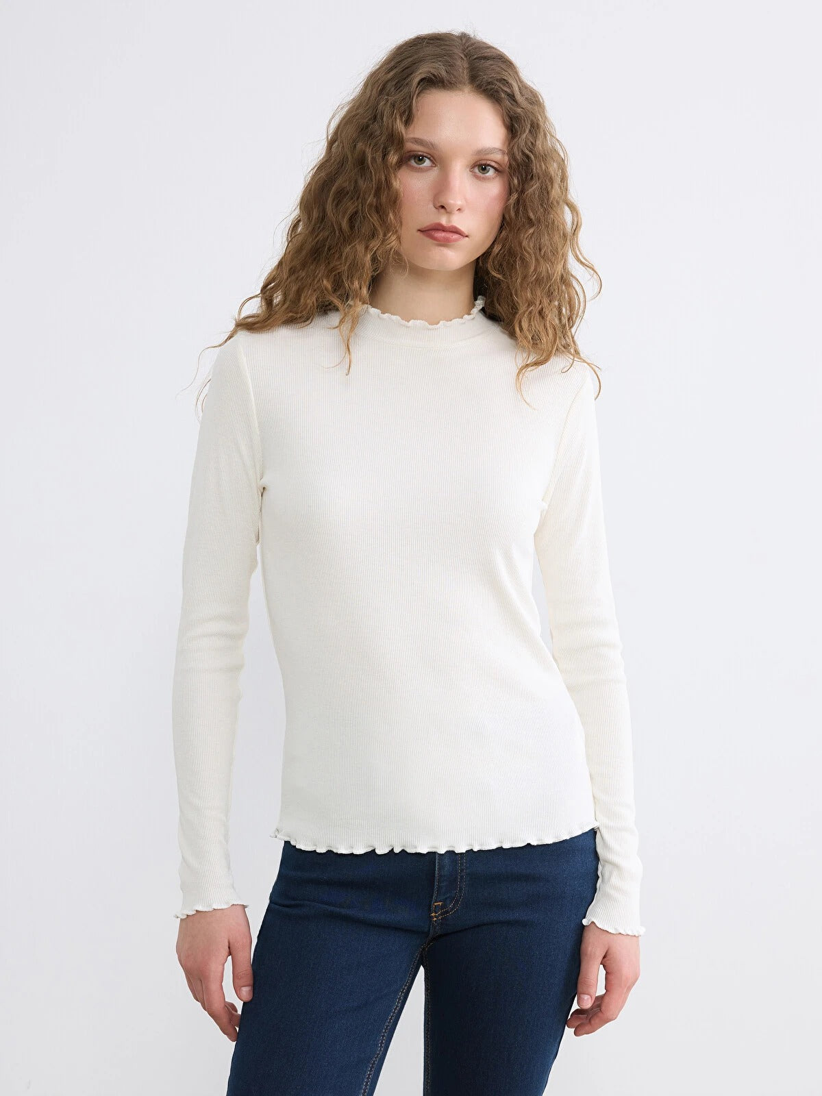 Bukids Modest Ruffled neck Bodysuit-(13/14 Years) Available