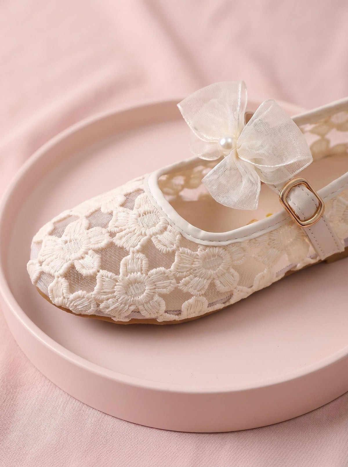 Girls' Lace Mary Jane Shoes