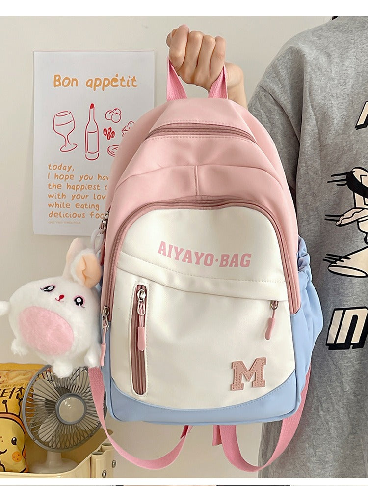Study Backpack, Small Backpack for Children, Travel Backpack for Girls, Elementary School Students, Spring Outing, Lightweight
