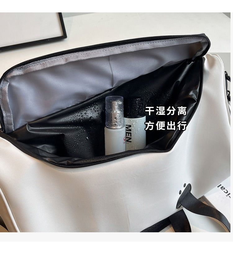 Unisex Nylon Travel Bag Large Capacity Waterproof Gym Bag Multi-functional Sports Weekend Bag Light Weight Travel Bag