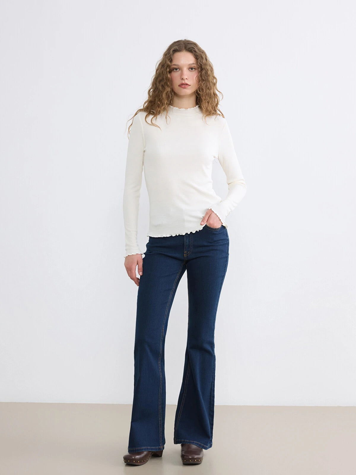 Bukids Modest Ruffled neck Bodysuit-(13/14 Years) Available