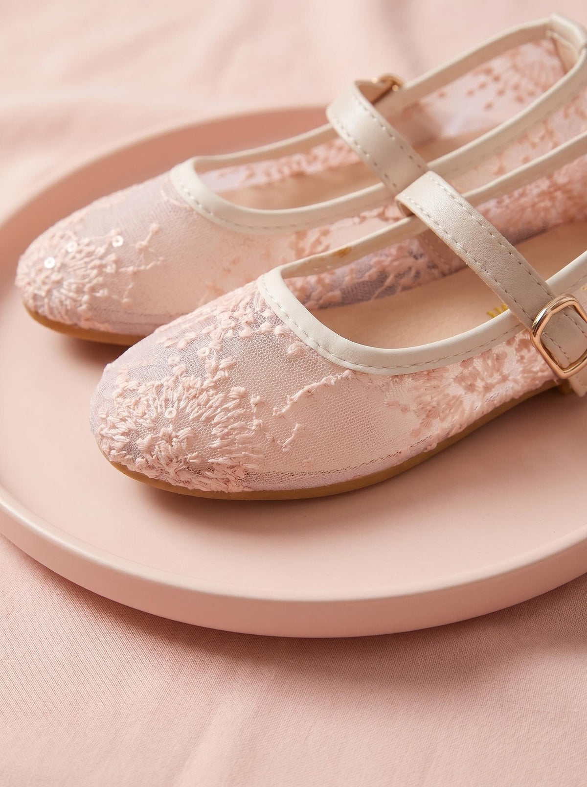 Girls' Lace Mary Jane Shoes