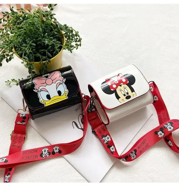 Cartoon Women's Bag Mickey Mouse Pictures Shoulder Bags Cute Girl Messenger Bag Coin Purse Fashion Anime Women Bags Gifts