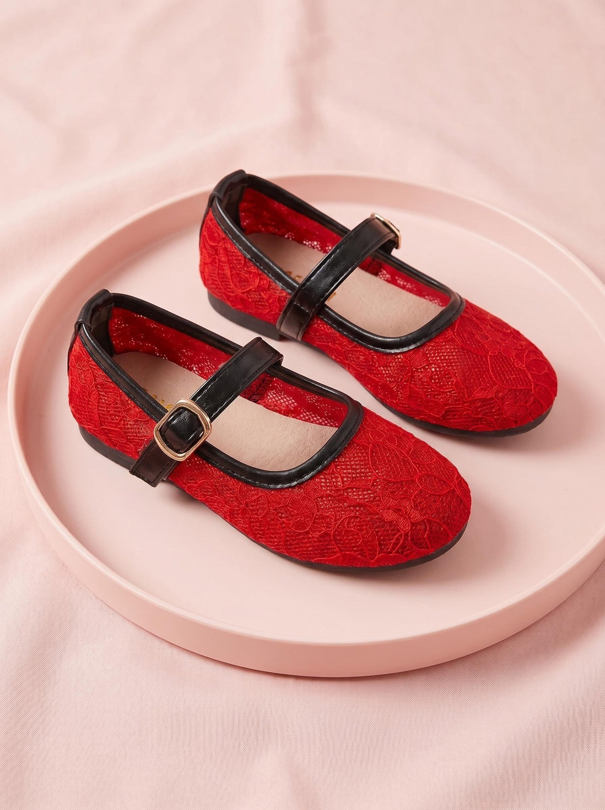Girls' Lace Mary Jane Shoes