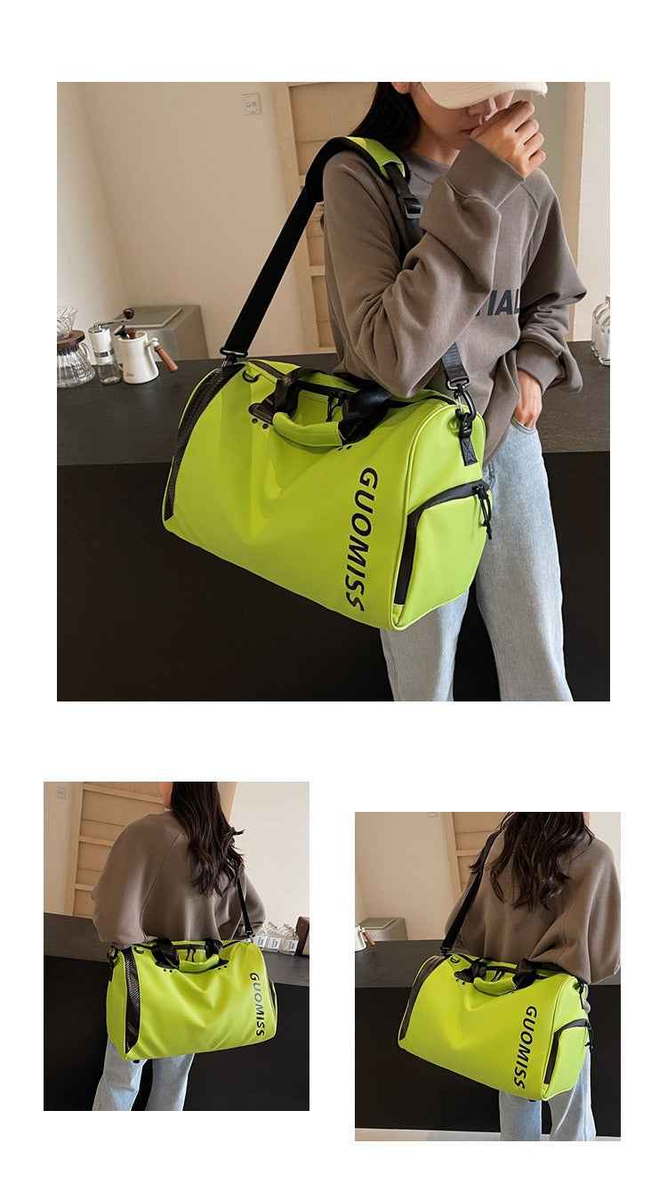 Unisex Nylon Travel Bag Large Capacity Waterproof Gym Bag Multi-functional Sports Weekend Bag Light Weight Travel Bag