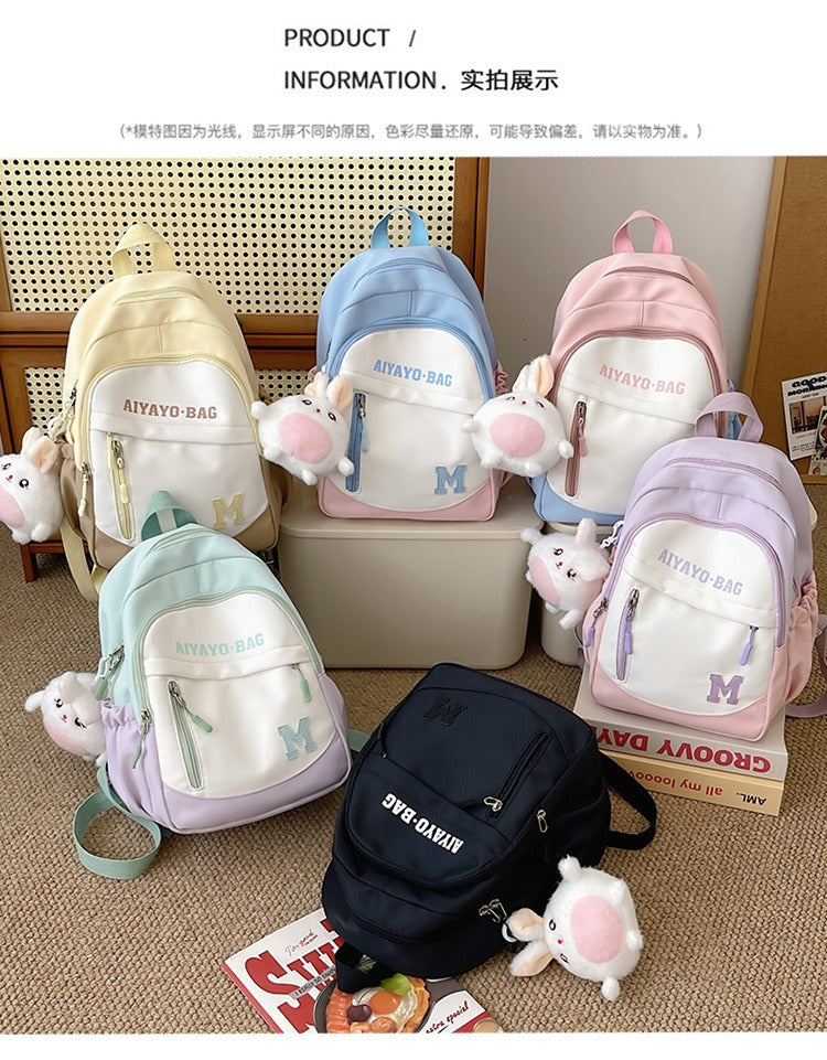 Study Backpack, Small Backpack for Children, Travel Backpack for Girls, Elementary School Students, Spring Outing, Lightweight