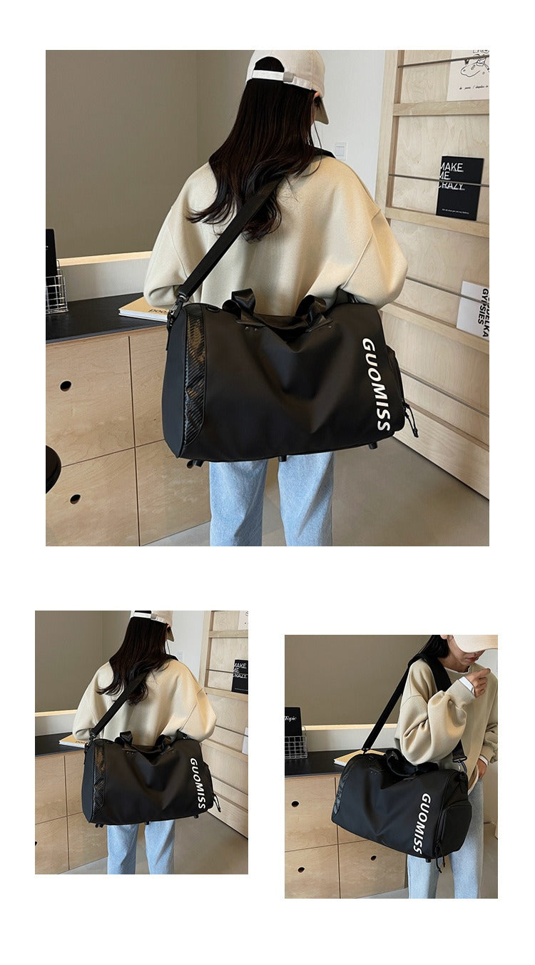 Unisex Nylon Travel Bag Large Capacity Waterproof Gym Bag Multi-functional Sports Weekend Bag Light Weight Travel Bag