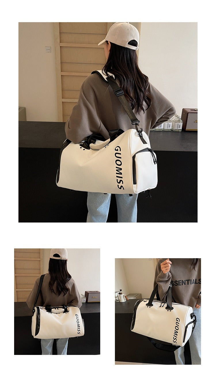 Unisex Nylon Travel Bag Large Capacity Waterproof Gym Bag Multi-functional Sports Weekend Bag Light Weight Travel Bag