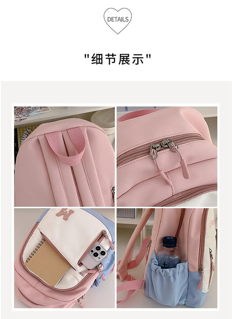 Study Backpack, Small Backpack for Children, Travel Backpack for Girls, Elementary School Students, Spring Outing, Lightweight