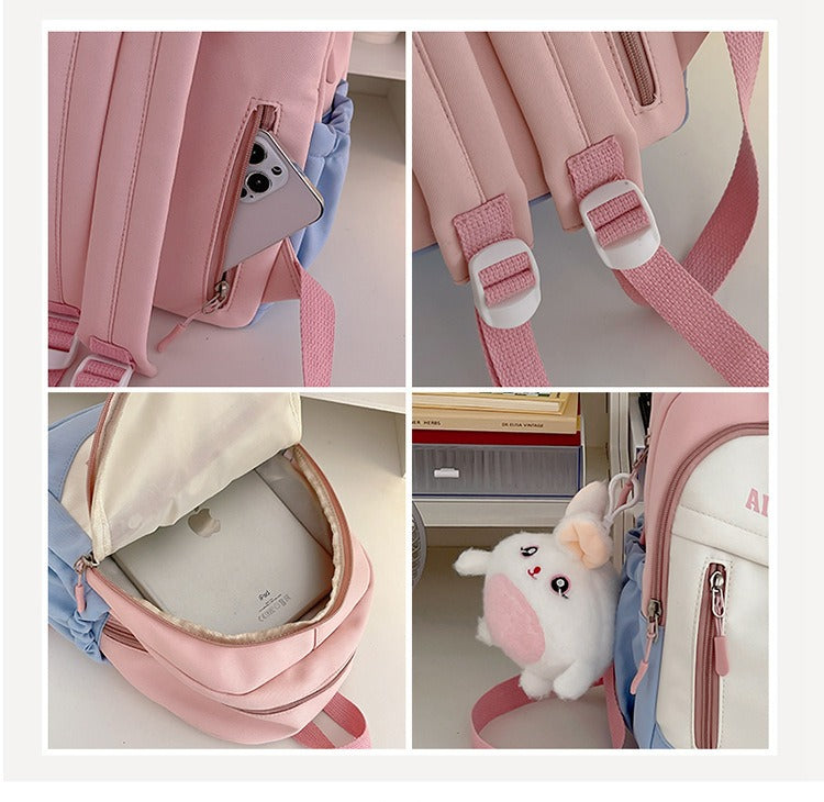 Study Backpack, Small Backpack for Children, Travel Backpack for Girls, Elementary School Students, Spring Outing, Lightweight