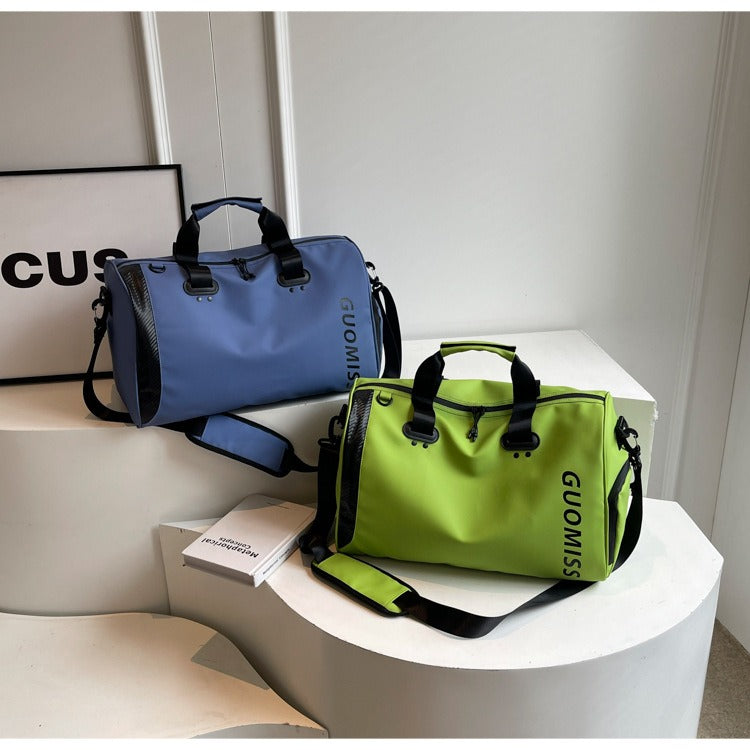 Unisex Nylon Travel Bag Large Capacity Waterproof Gym Bag Multi-functional Sports Weekend Bag Light Weight Travel Bag