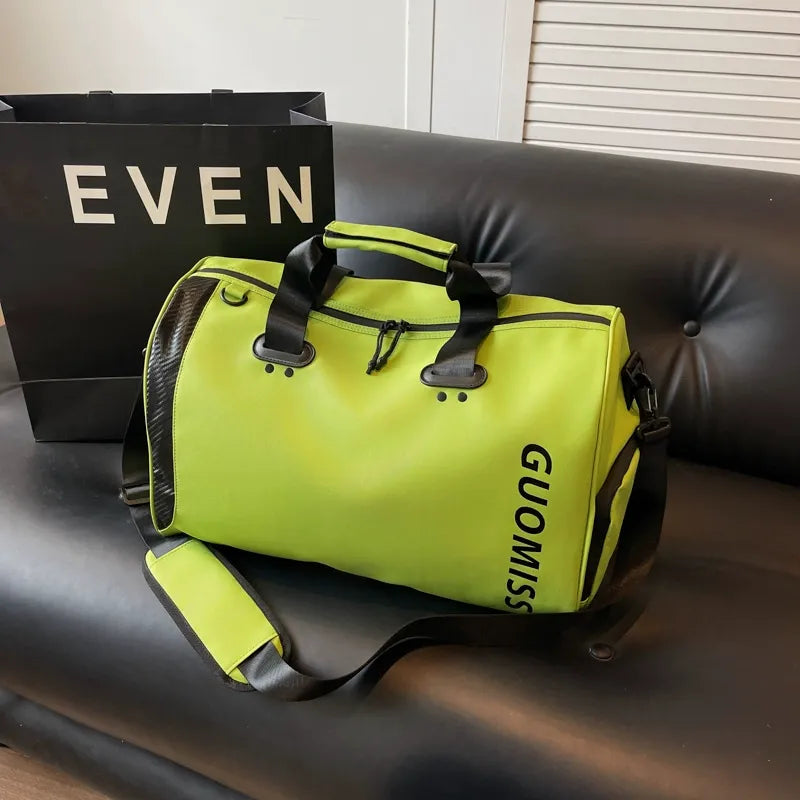 Unisex Nylon Travel Bag Large Capacity Waterproof Gym Bag Multi-functional Sports Weekend Bag Light Weight Travel Bag